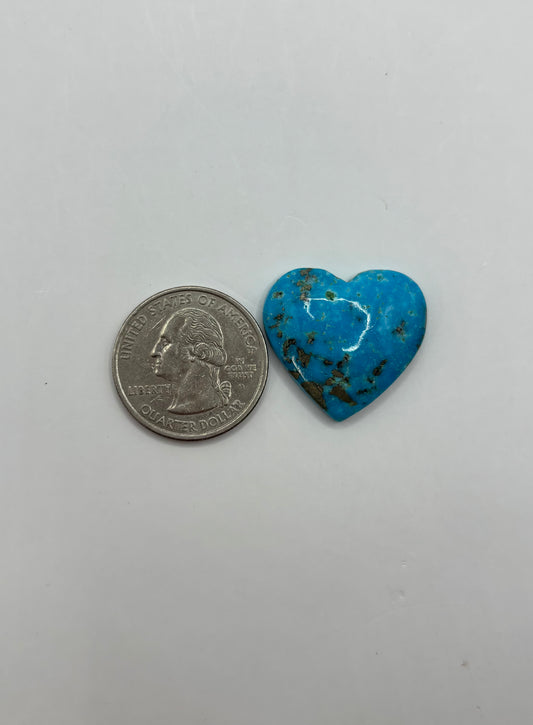 Turquoise Heart Cabochon 1