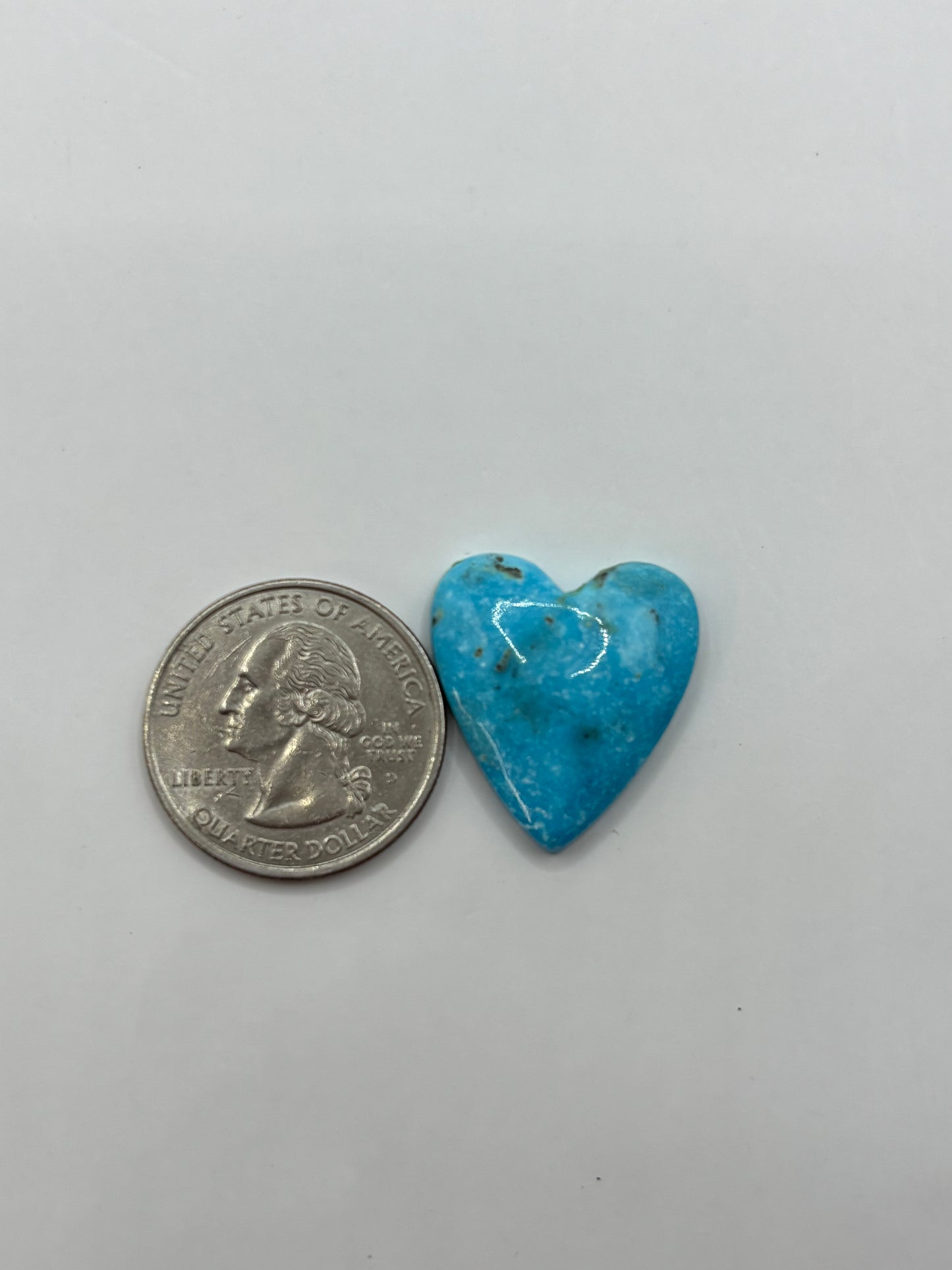 Turquoise Heart Cabochon 3