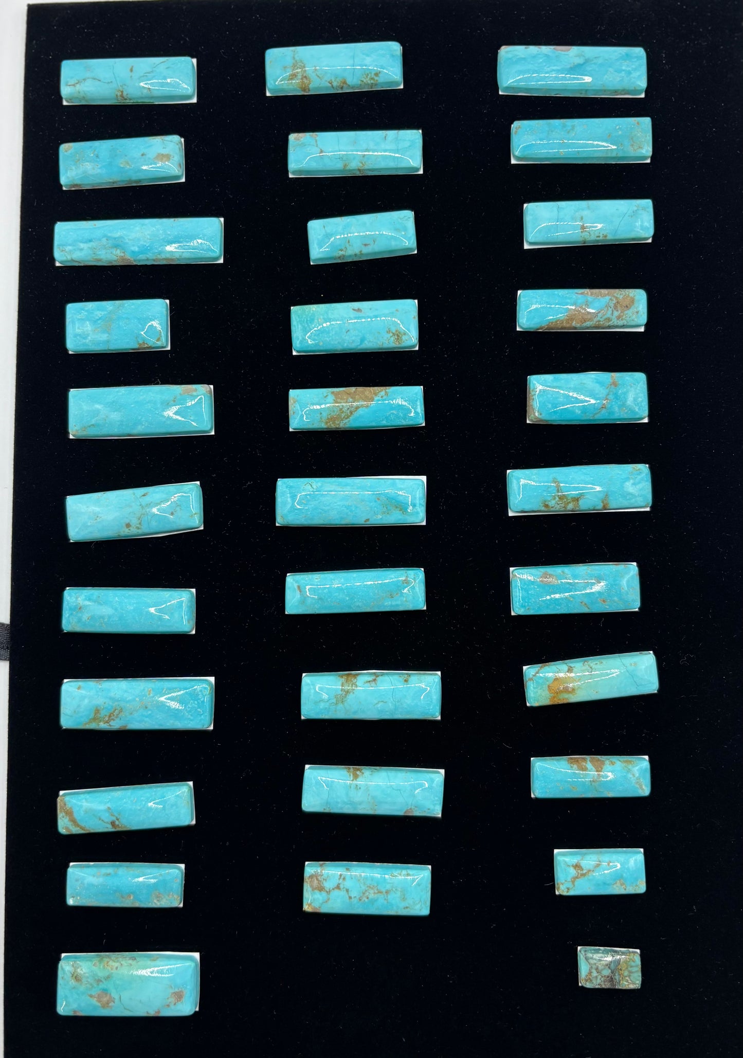 Turquoise Bar Cabochons