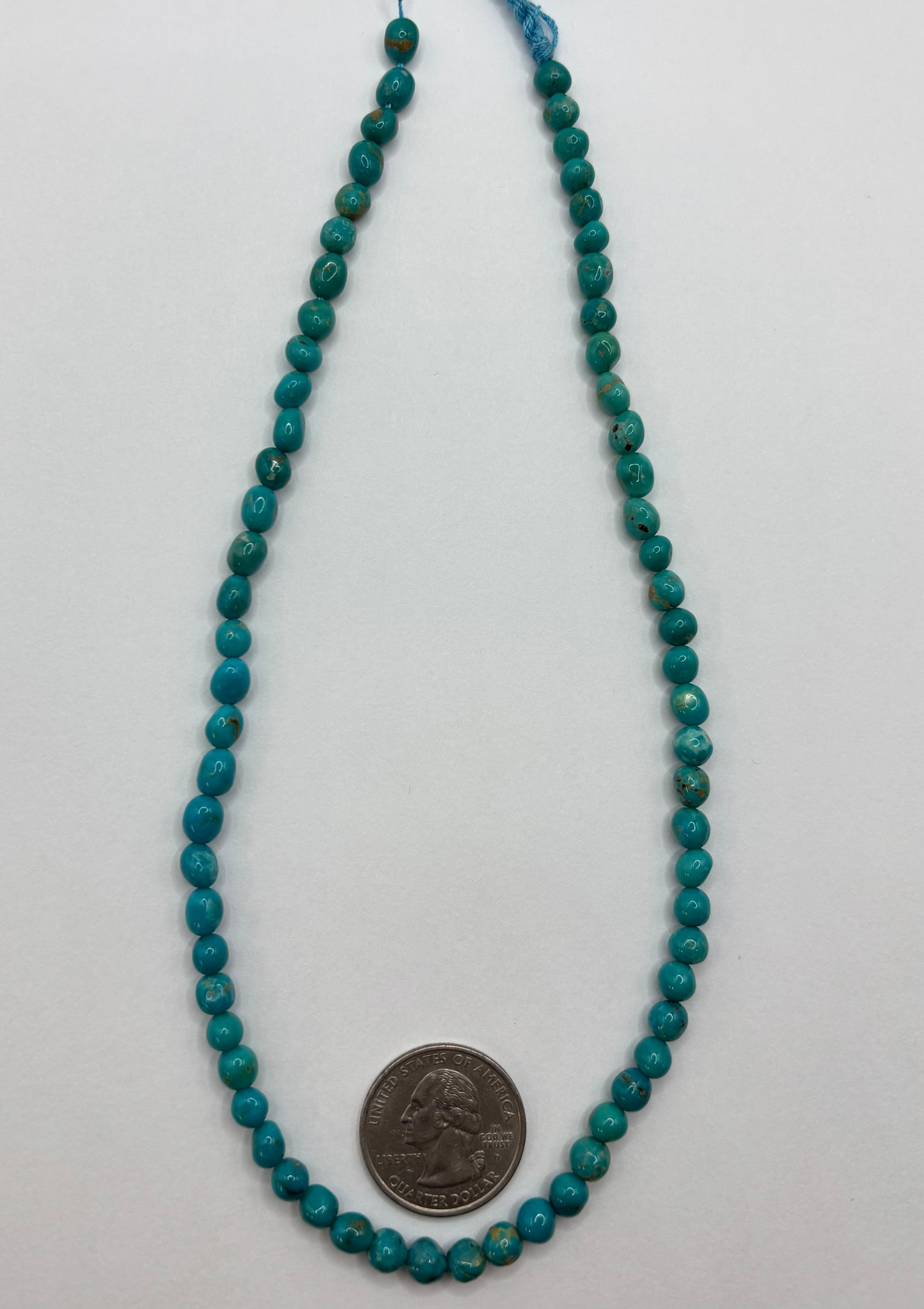 Shaped Turquoise Strand