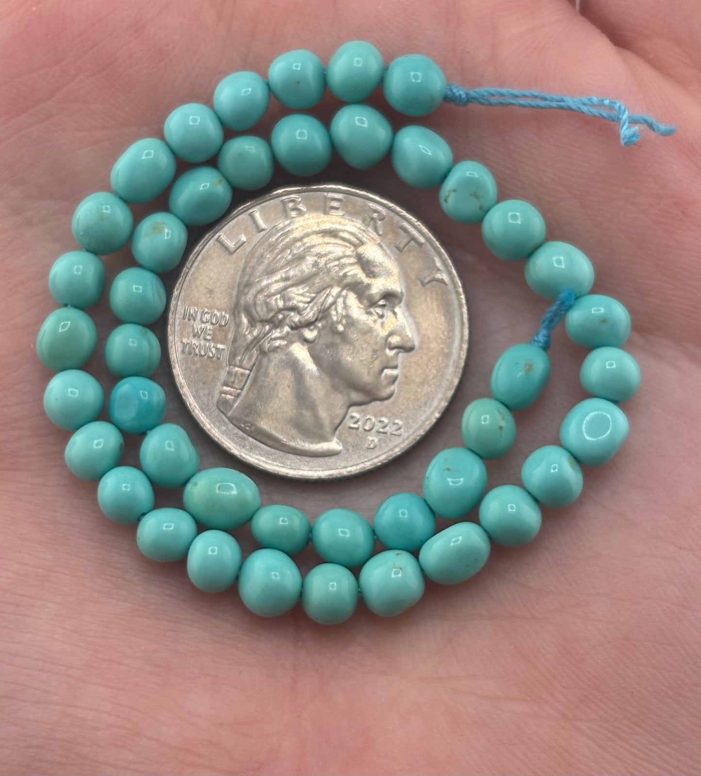 4-5mm Tumbled Nugget Strand