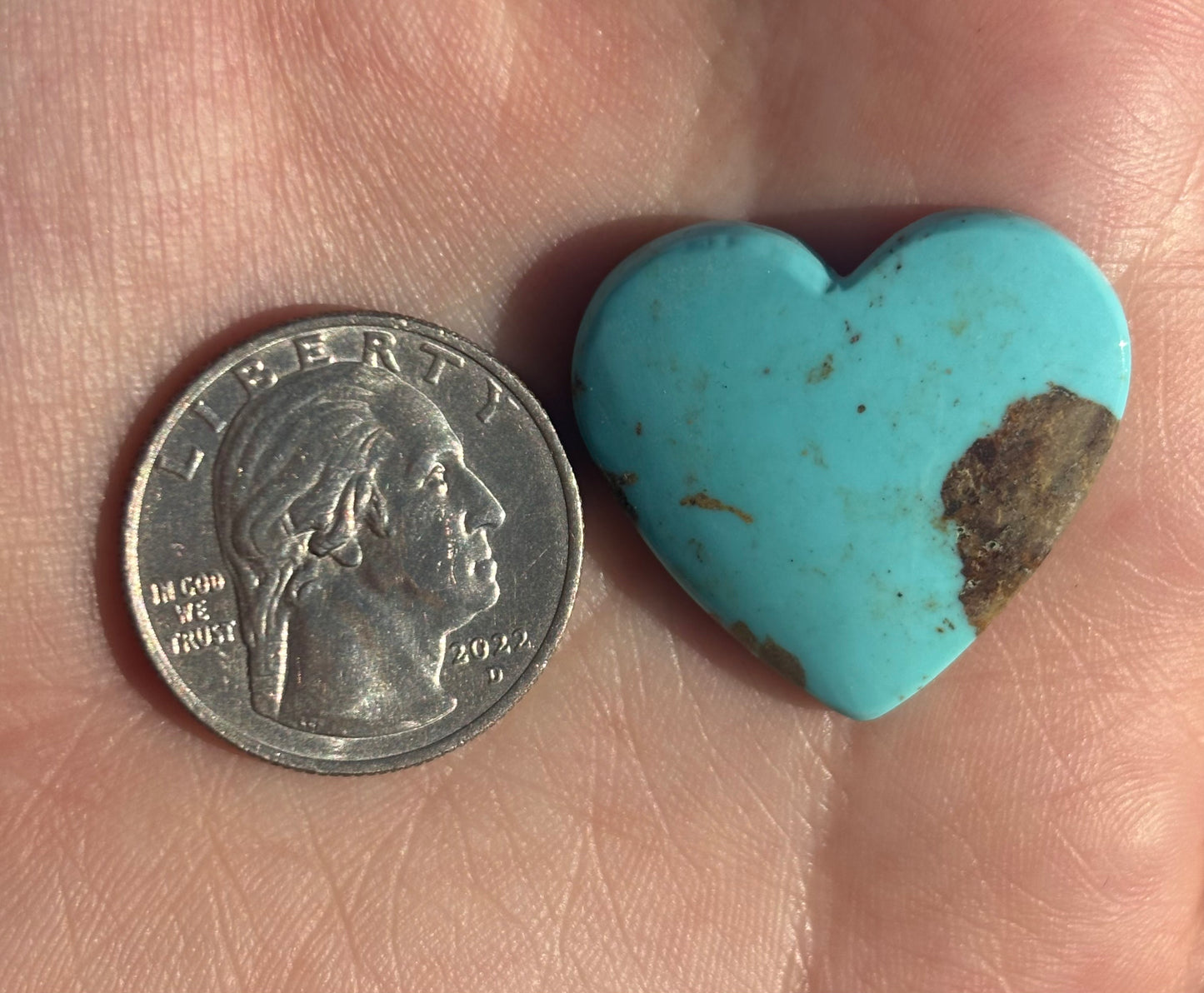 Turquoise Heart 14