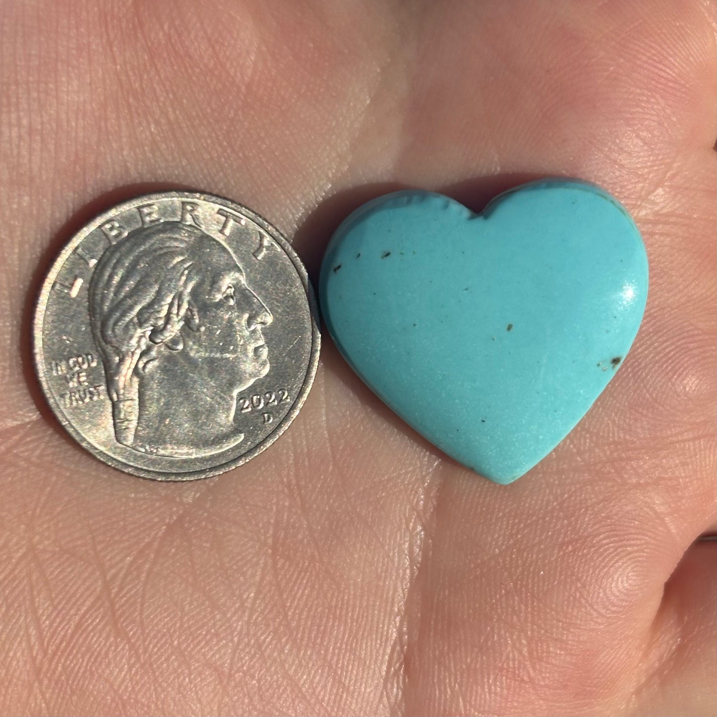 Turquoise Heart 15