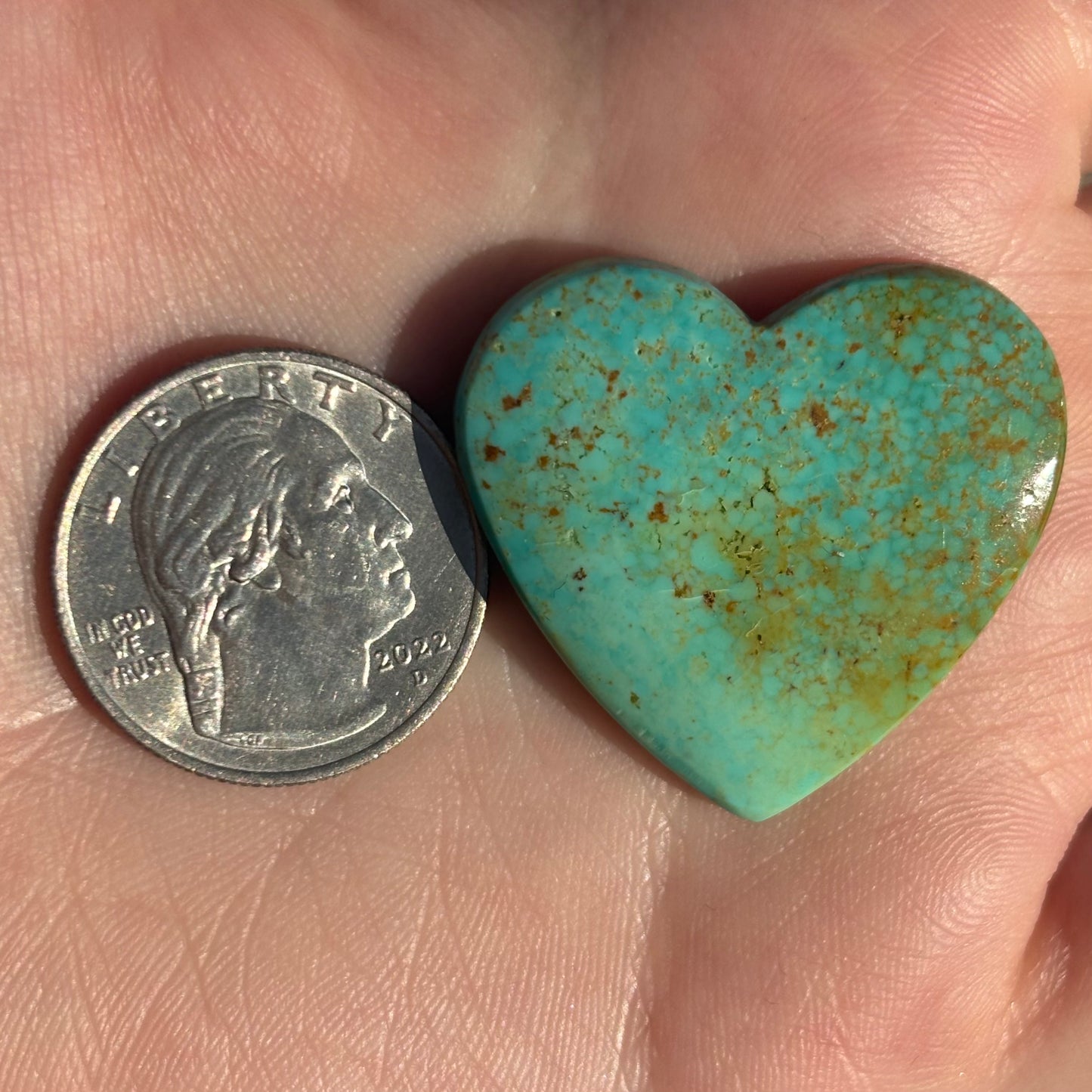 Turquoise Heart 17
