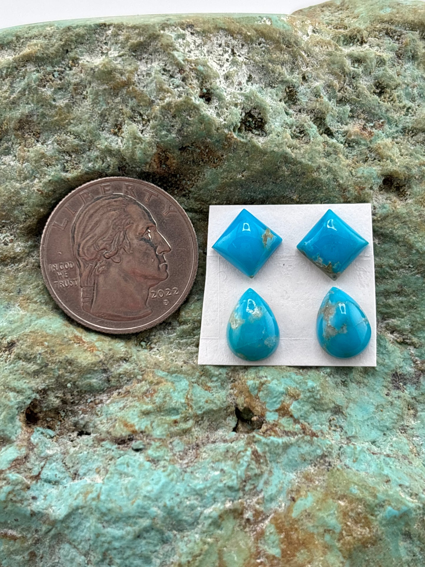 Raindrop 1 Earring Calibrated Cab Set