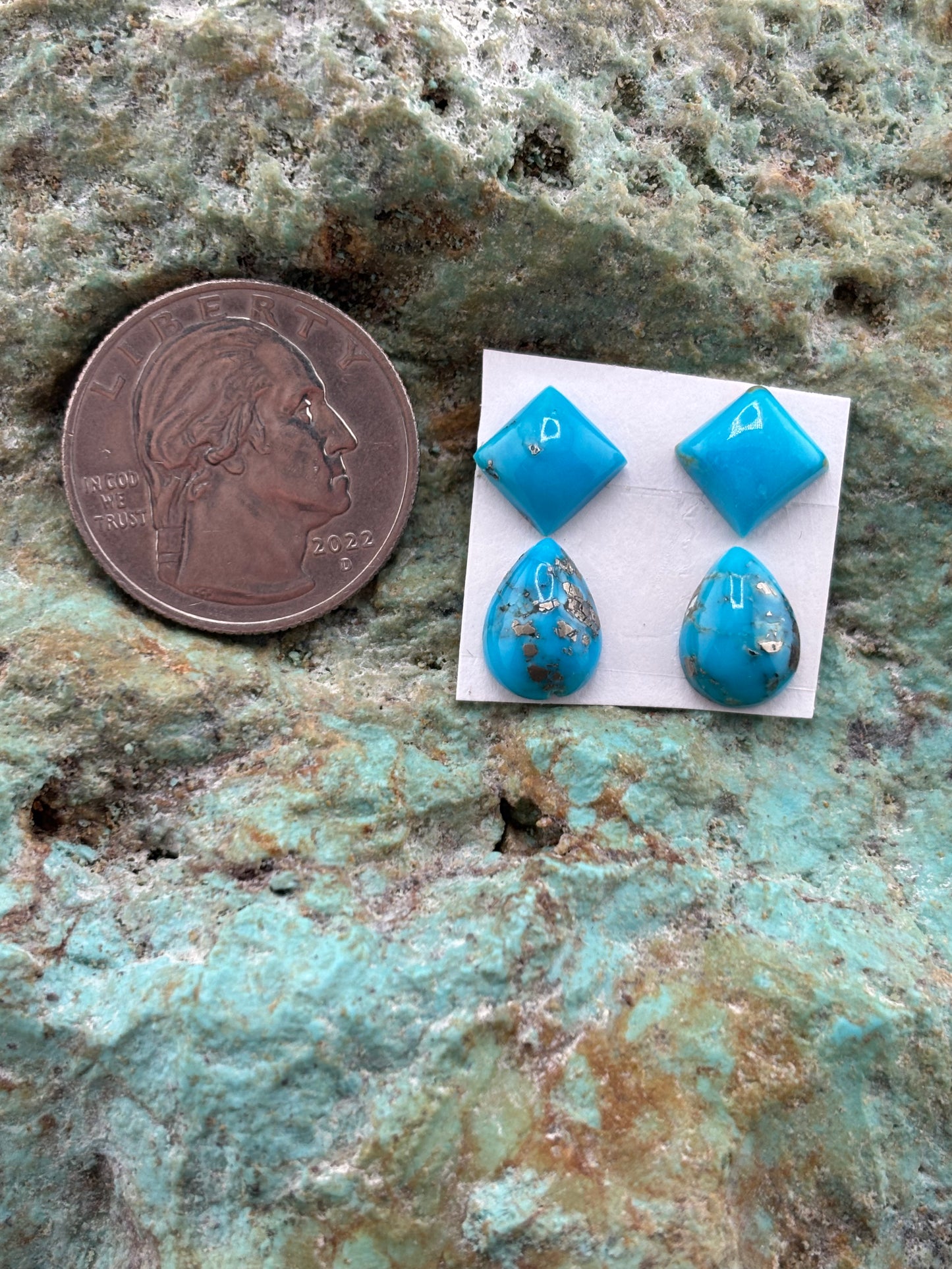 Raindrop 3 Earring Calibrated Cab Set