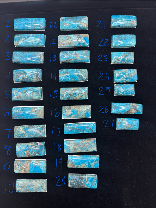 Turquoise Bar Cabochons