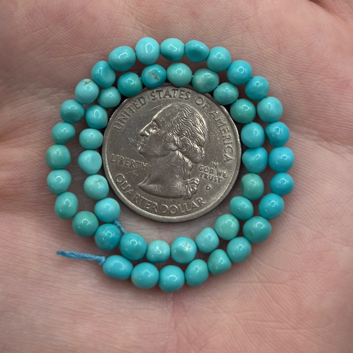 4-5mm Tumbled Nugget Strand