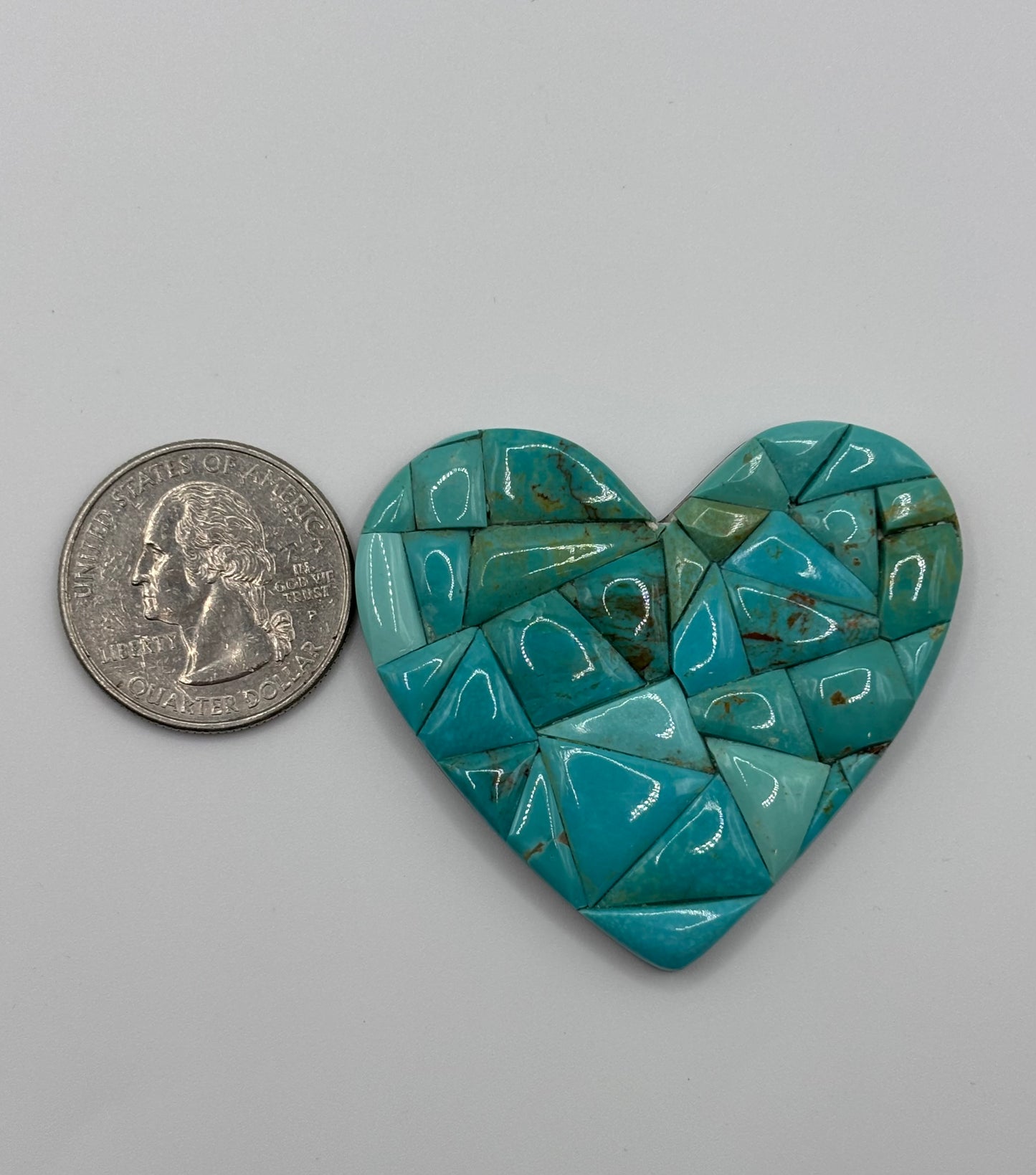 Heart Mosaic Turquoise 1