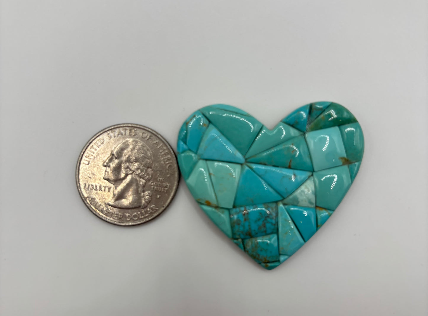 Heart Mosaic Turquoise 4
