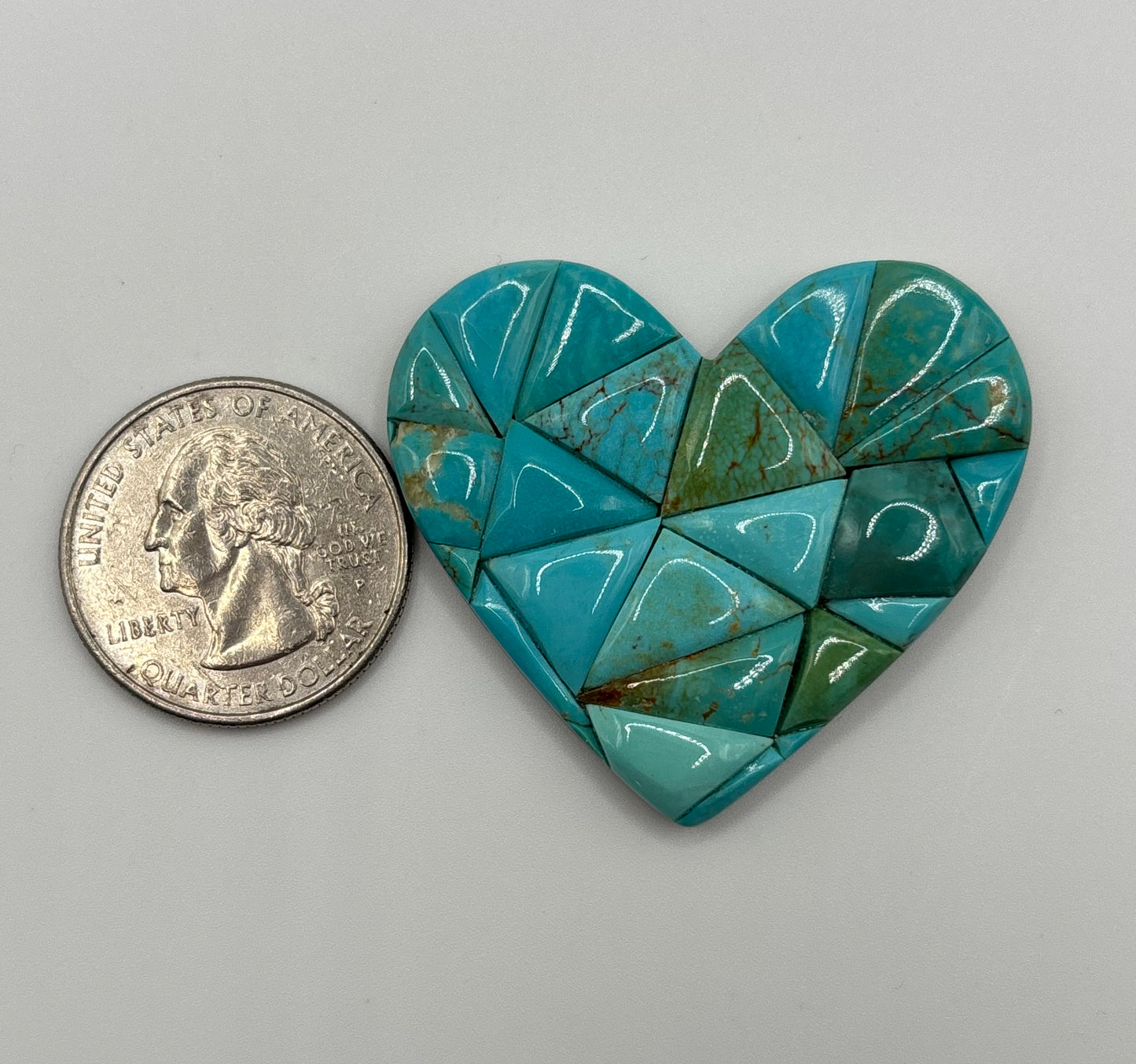 Heart Mosaic Turquoise 6
