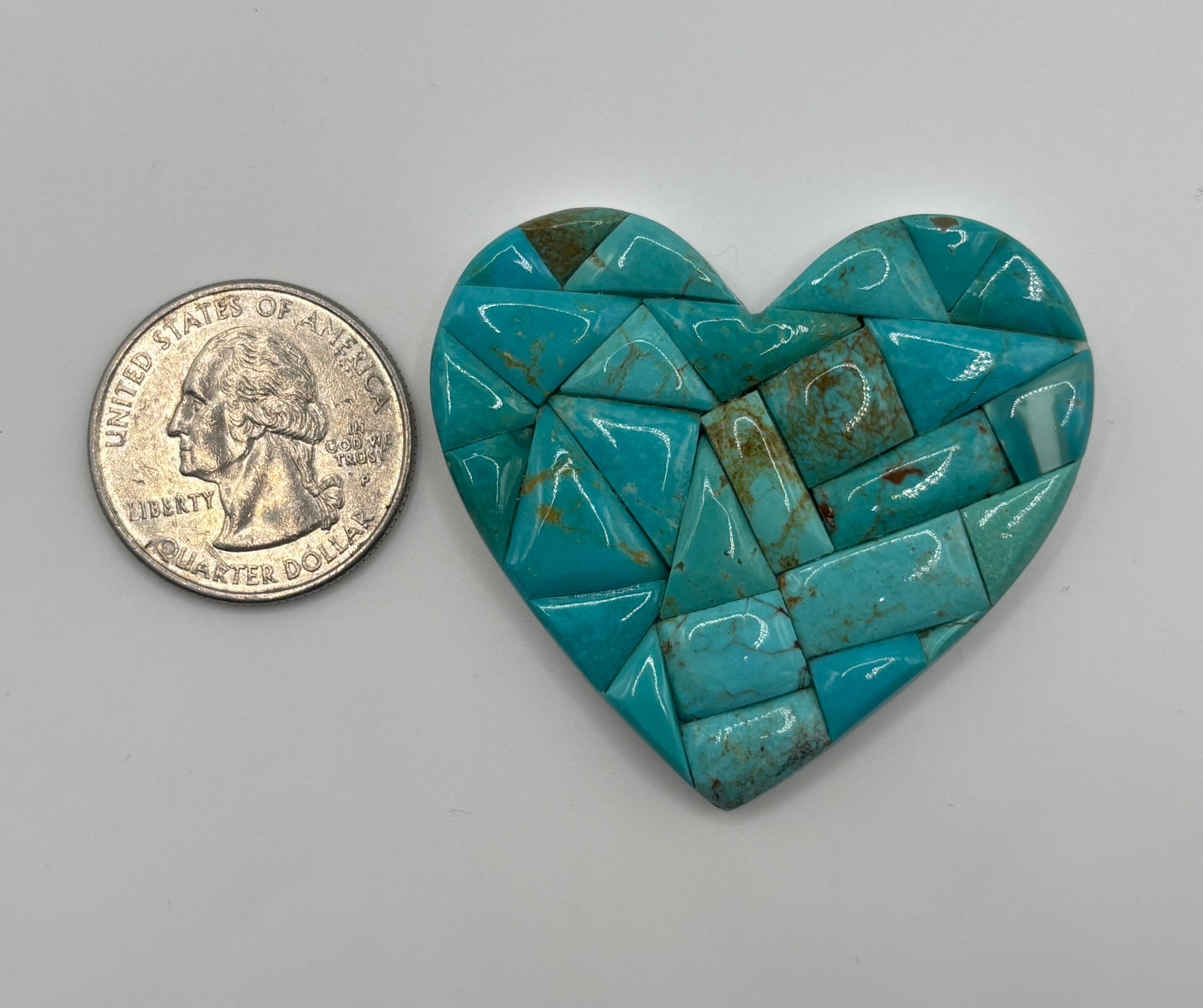 Heart Mosaic Turquoise 2