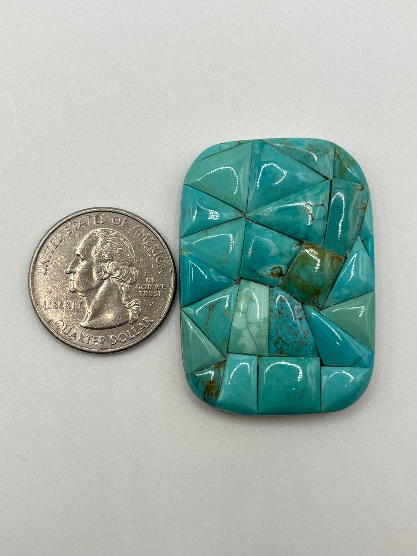 Rectangle Mosaic Turquoise 1