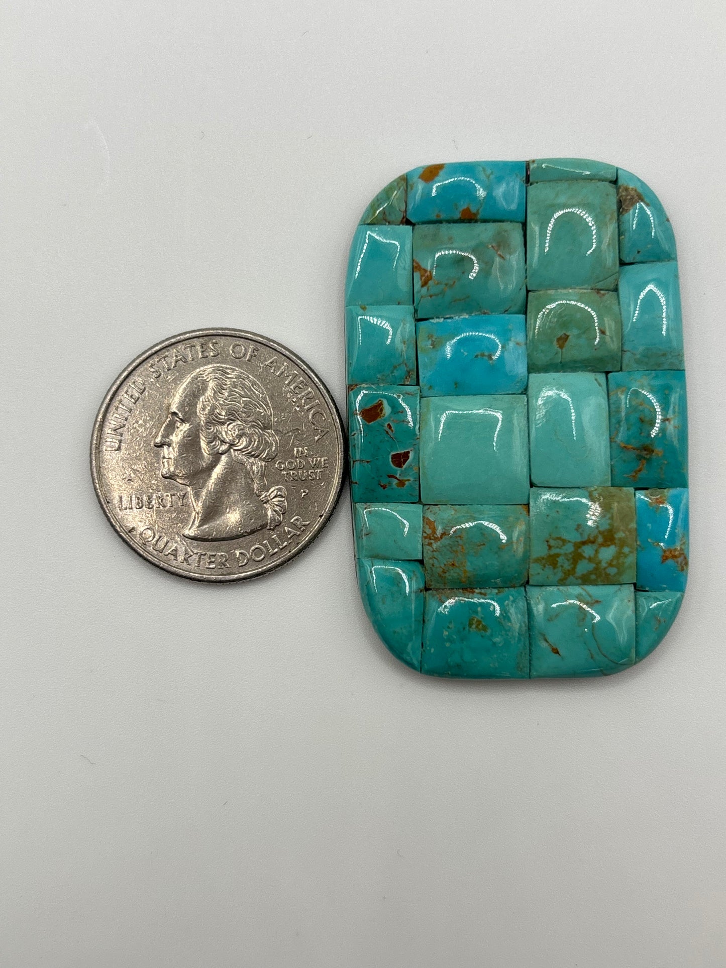 Rectangle Mosaic Turquoise 2