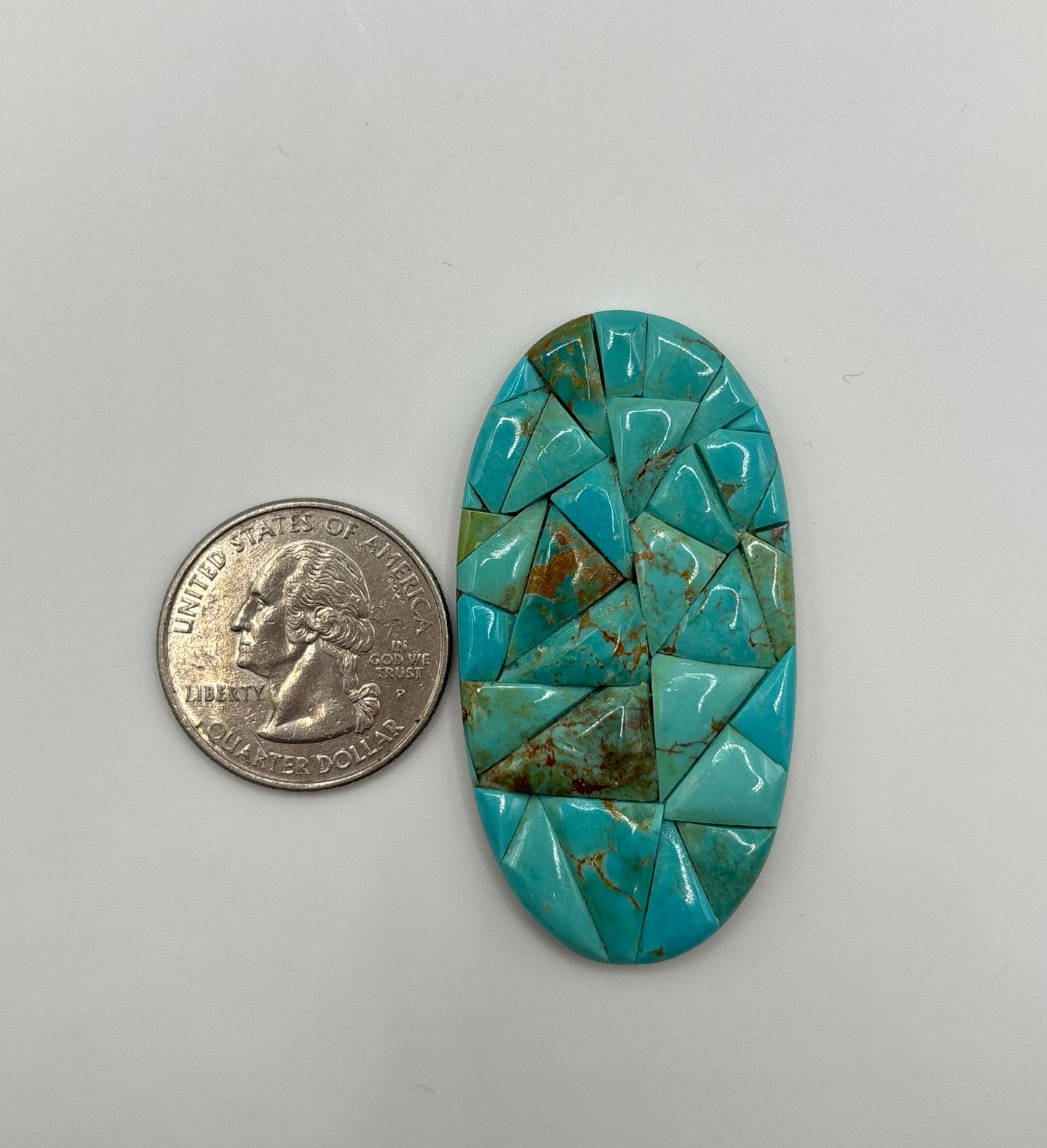 Oval Mosaic Turquoise 7