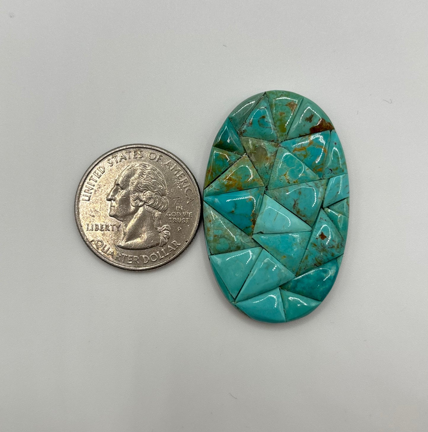 Oval Mosaic Turquoise 8