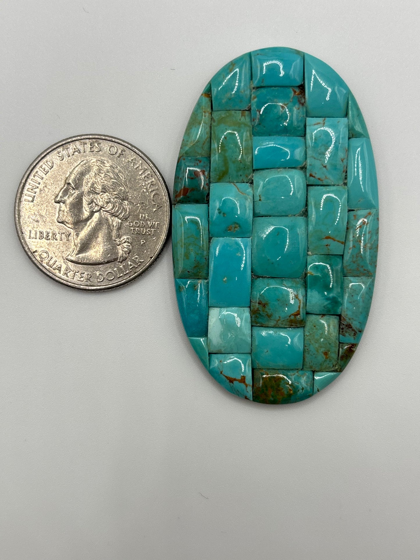 Oval Mosaic Turquoise 4