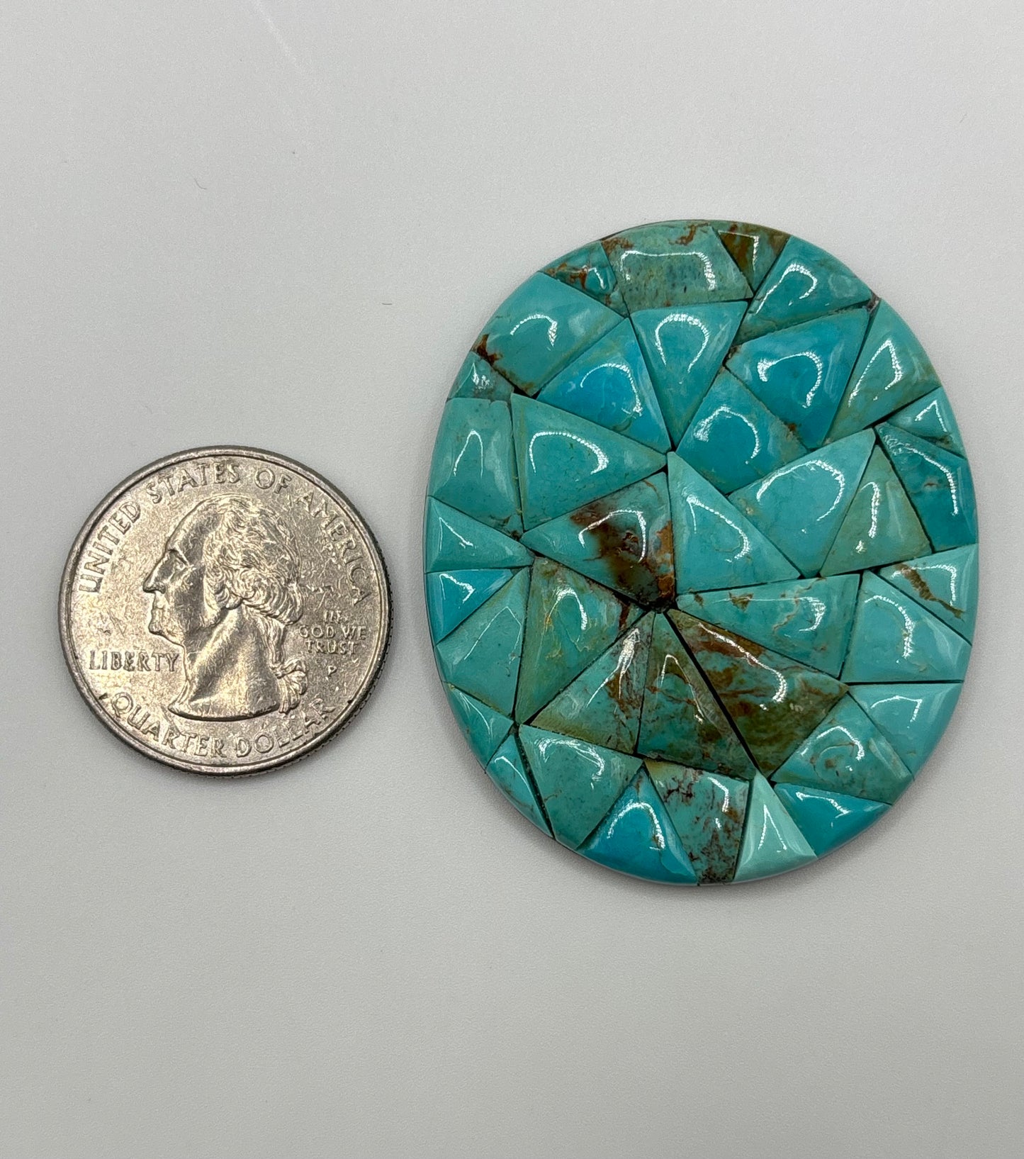 Oval Mosaic Turquoise 3