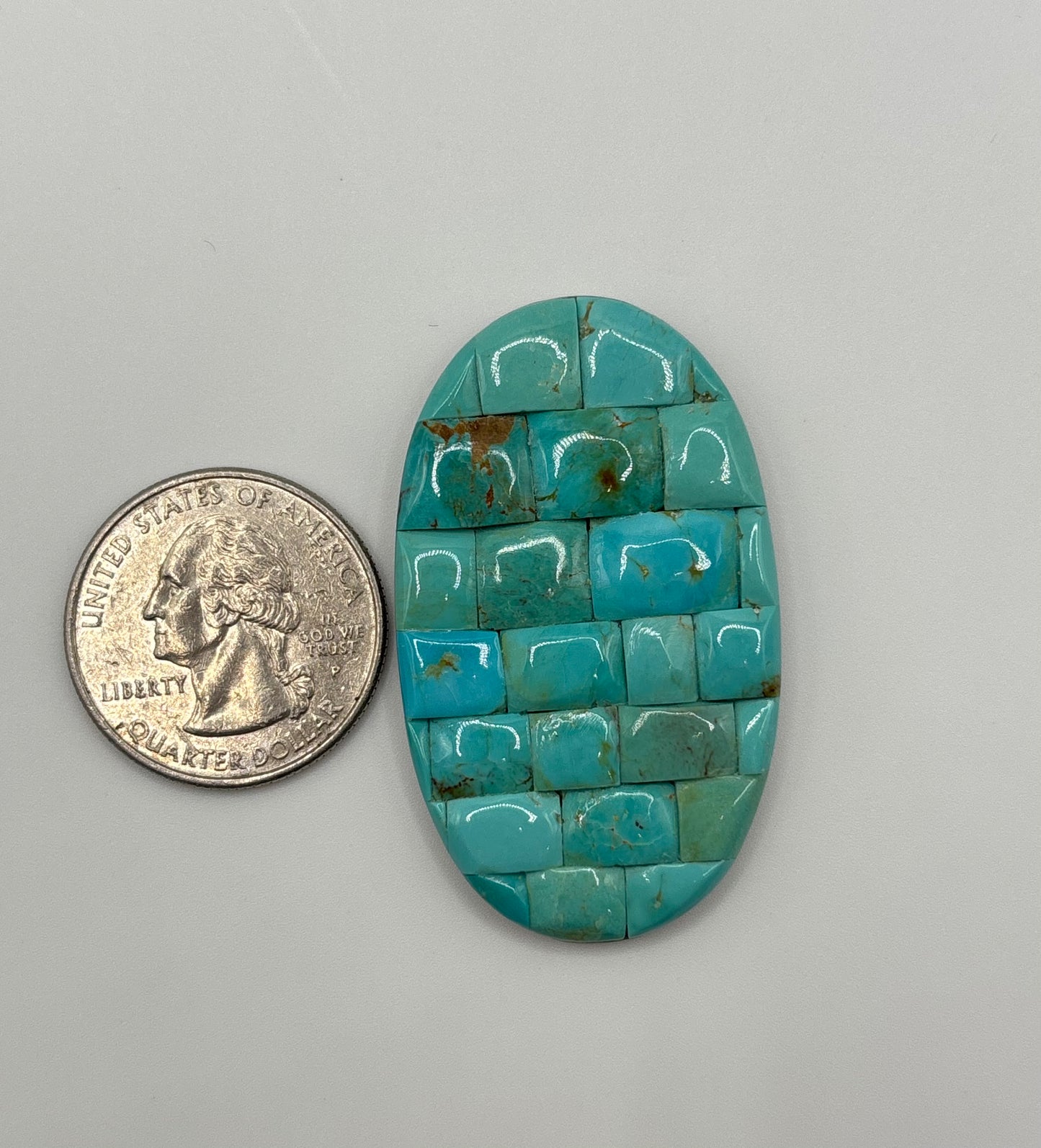 Oval Mosaic Turquoise 2