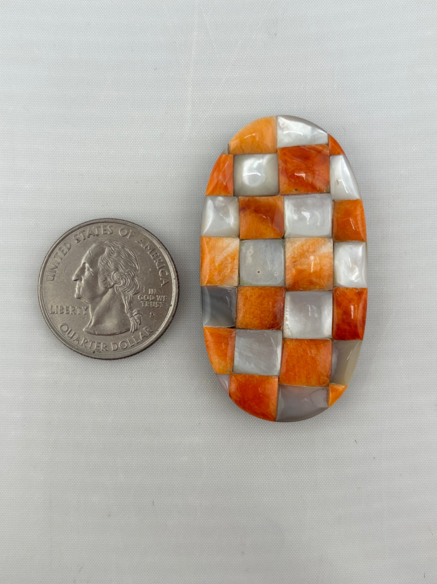 Checkerboard Mosaic Orange 3