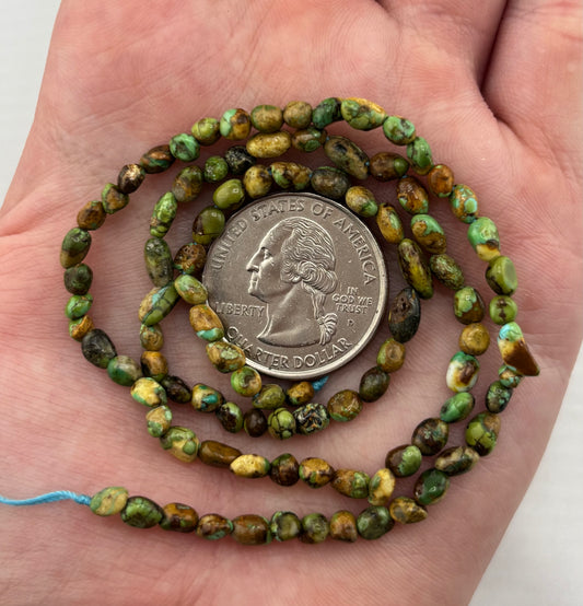 3mm Cielo Turquoise long Drill strand