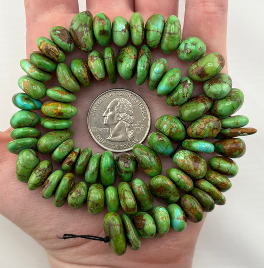 10-11mm Nugget Strand Cielo Turquoise