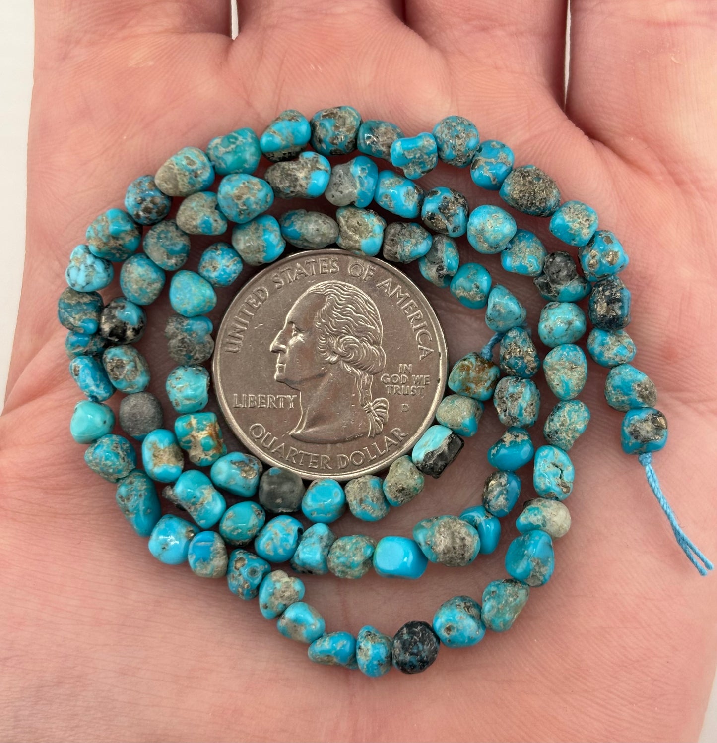 4.5mm Long Drill Nugget Strand