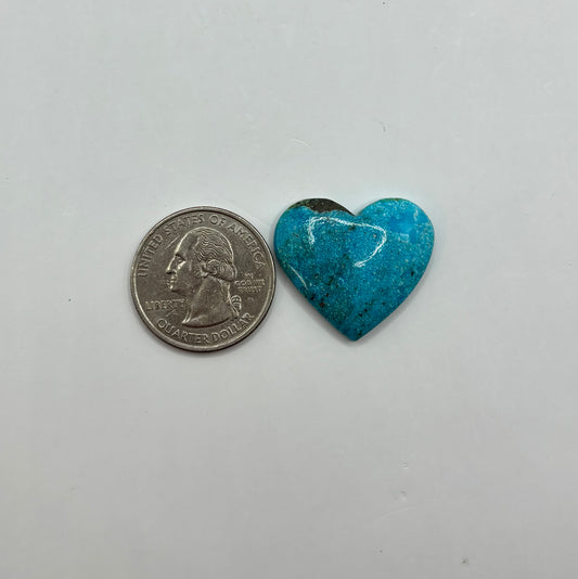 Turquoise Heart Cabochon 2