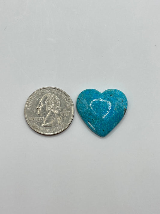 Turquoise Heart Cabochon 5