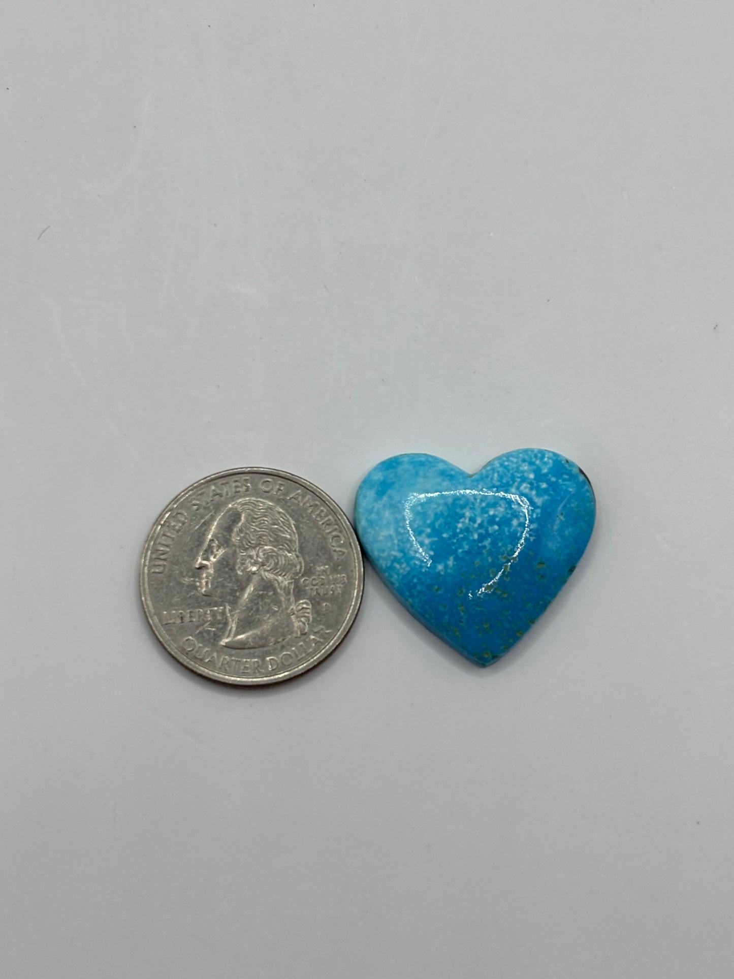 Turquoise Heart Cabochon 10