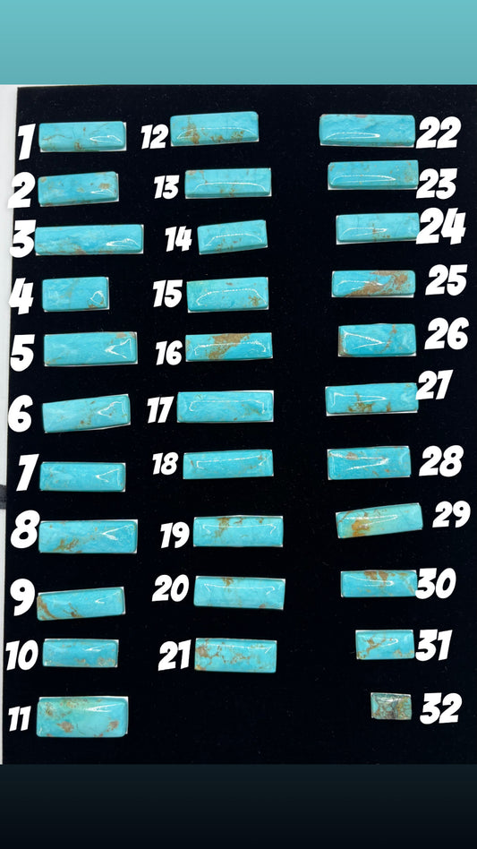 Turquoise Bar Cabochons