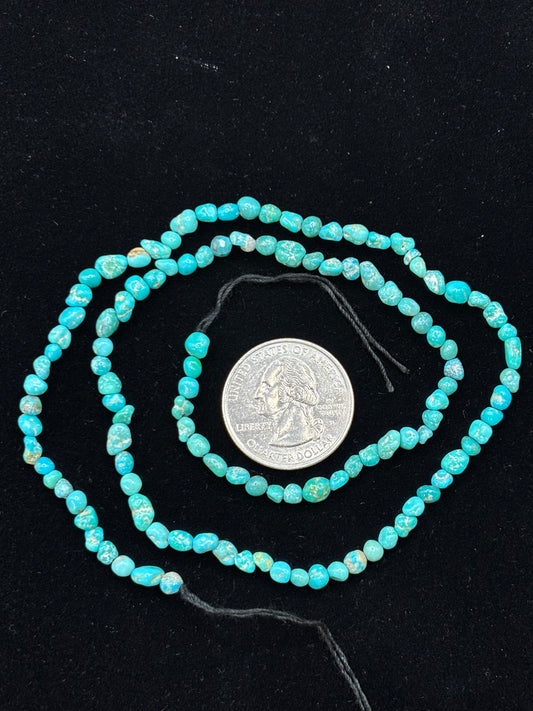 3-4mm Long Drill Nugget Strand