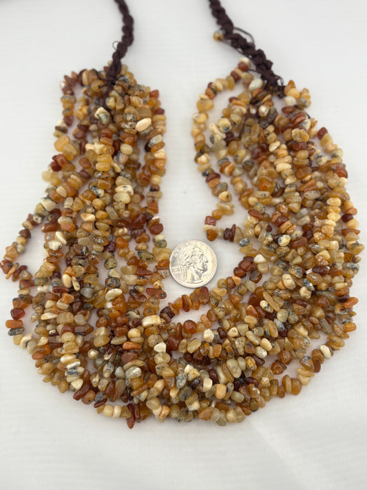 Fire Opal Nugget Strand