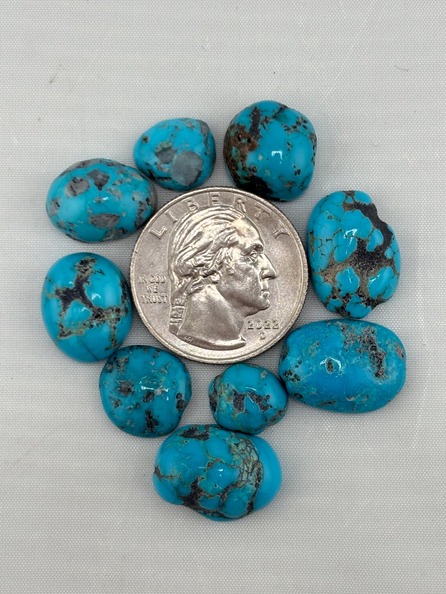 Freeform hard/rough turquoise finish lot 2