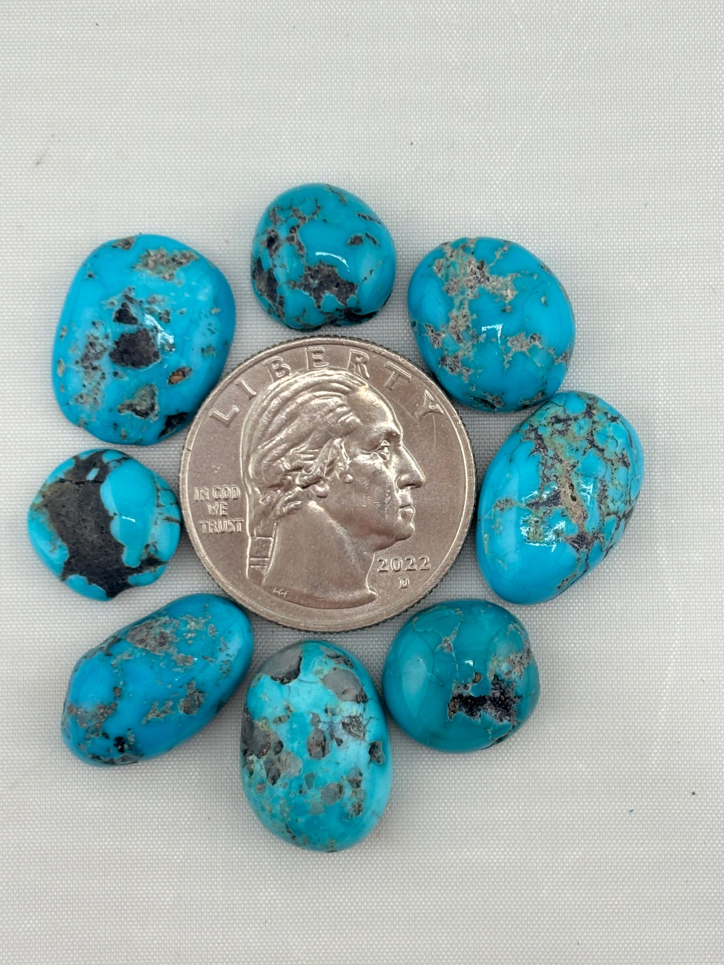 Freeform hard/rough turquoise finish lot 3
