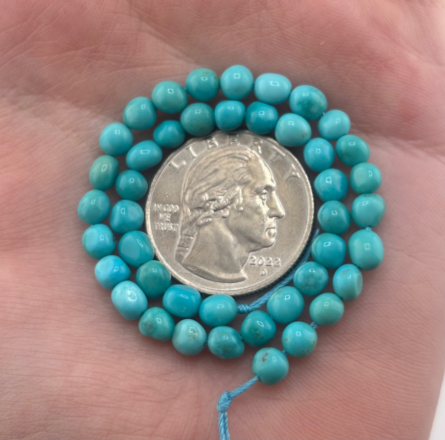 4-5mm Tumbled Nugget Strand
