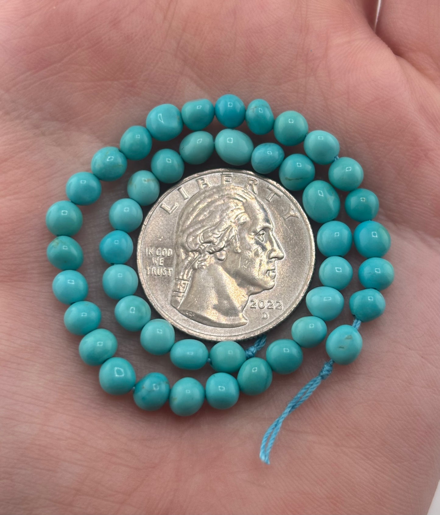 4-5mm Tumbled Nugget Strand