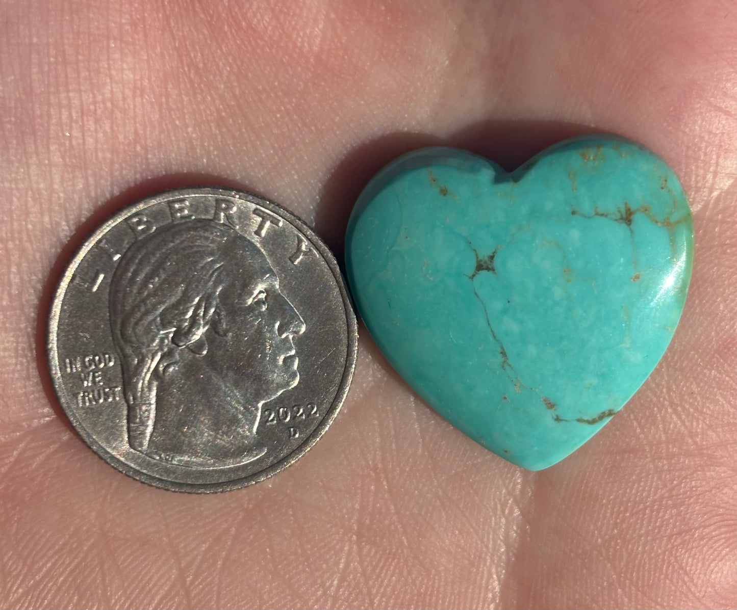 Turquoise Heart 13