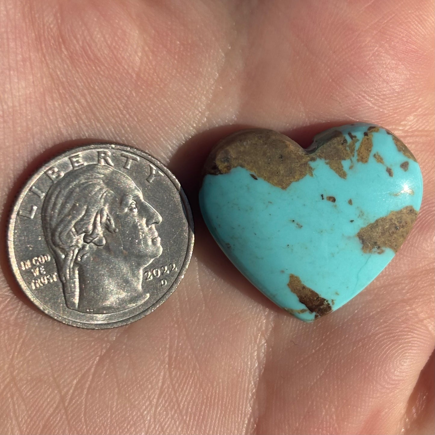 Turquoise Heart 16