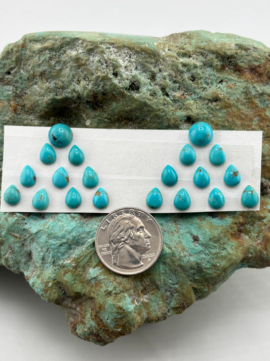 Cascade 2 Earring calibrated Cab Set