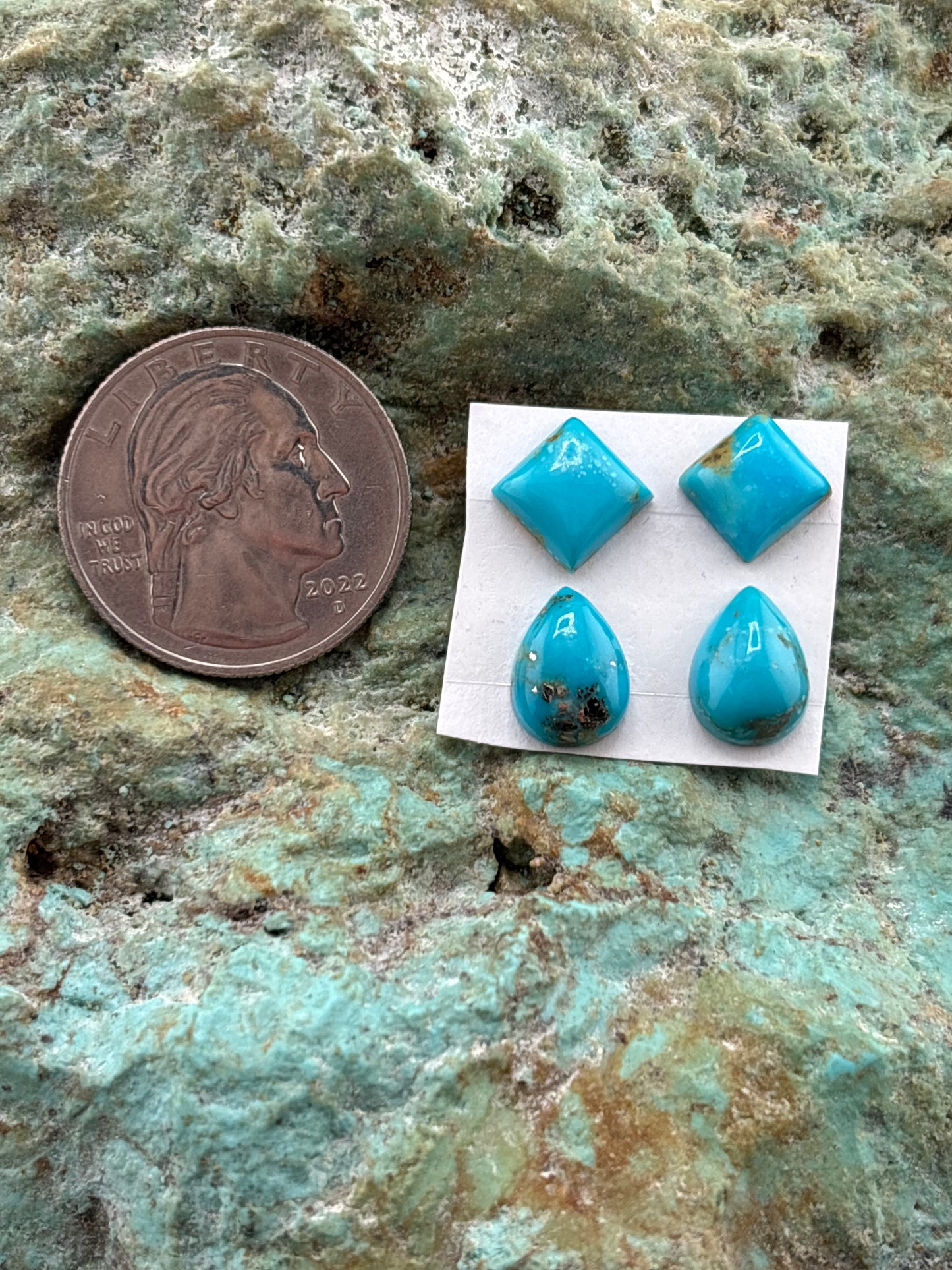 Raindrop 9 Earring Calibrated Cab Set