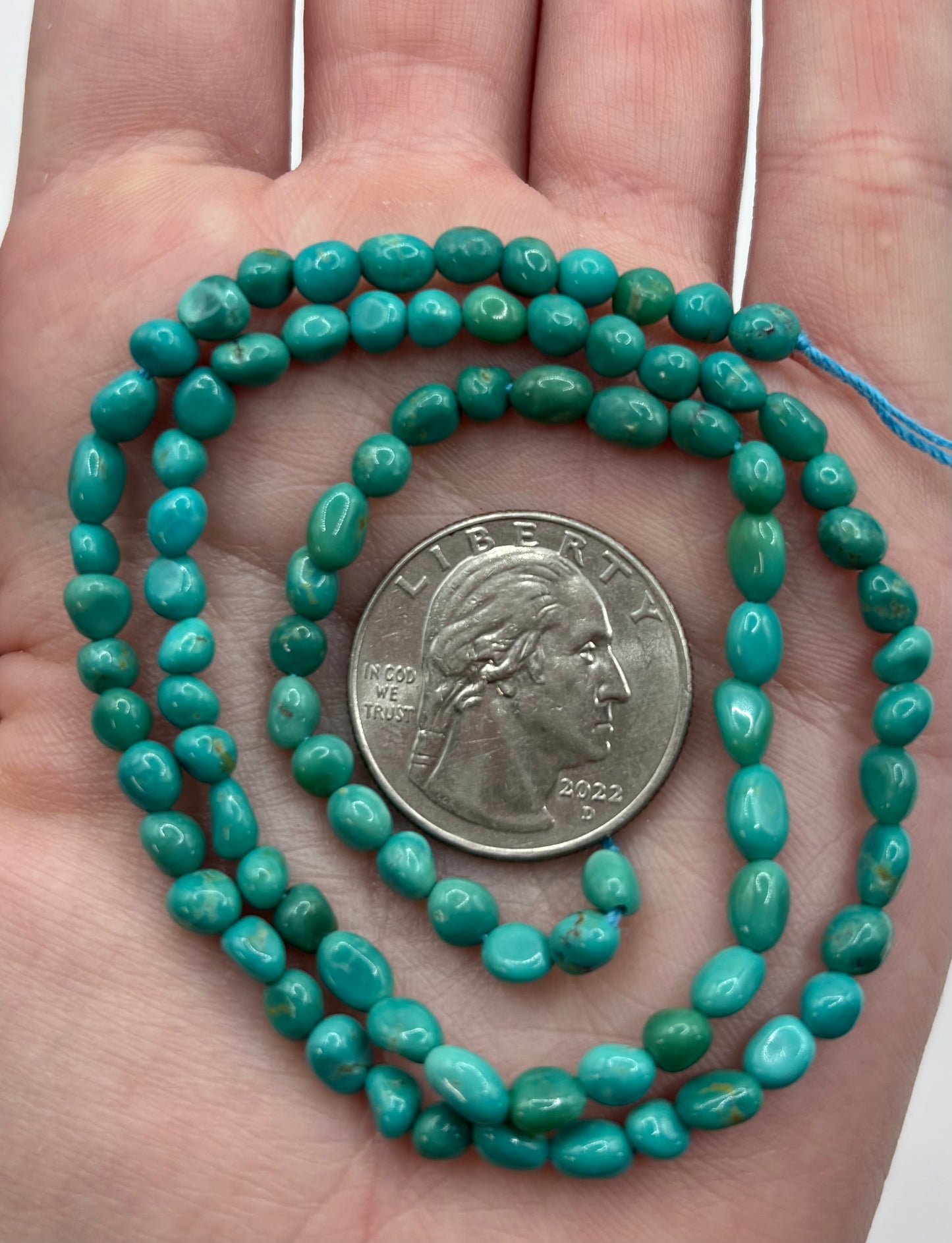 4-5mm Tumbled Nugget Strand