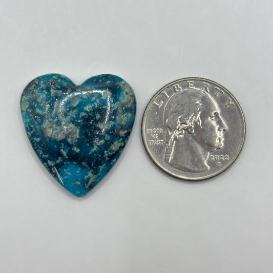 Turquoise Heart Cabochon 7